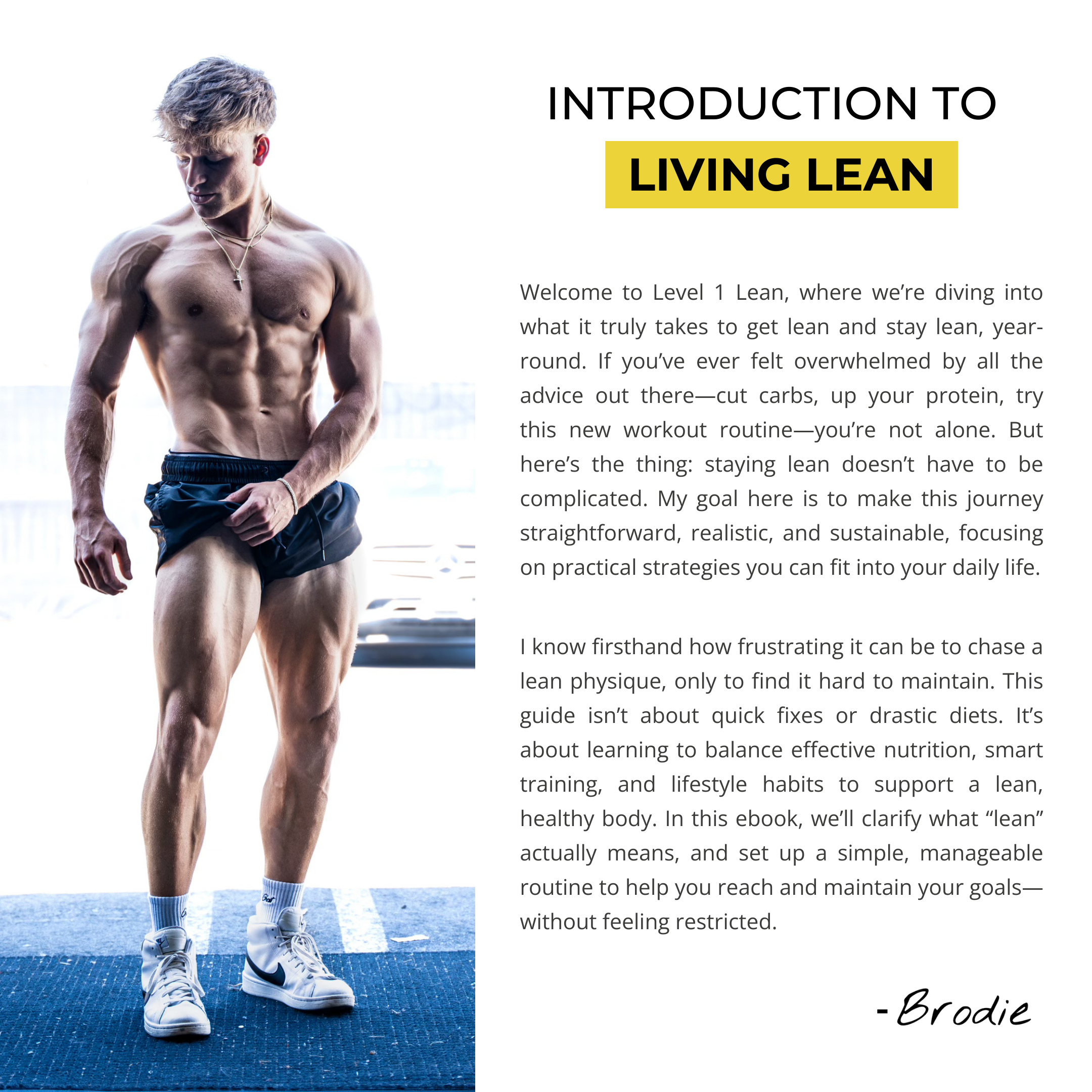 Level 1 Lean & Level 1 Lifting